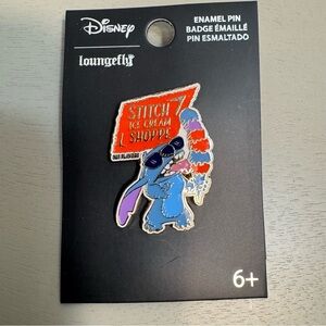 NWT. Loungefly Disney Lilo & Stitch Ice Cream Shoppe 626 Flavors Enamel Pin.